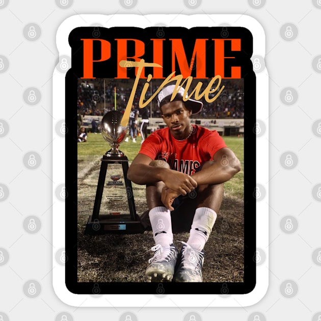 Deion Sanders - Prime Time Sticker by DellK'pets